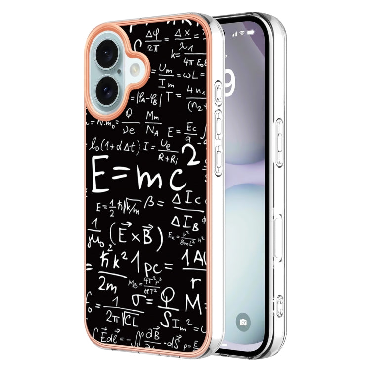 Electroplating Marble Dual-side IMD Phone Case, For iPhone 16 Pro Max, For iPhone 16 Pro, For iPhone 16 Plus