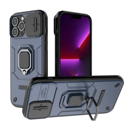 Sliding Camshield TPU + PC Shockproof Phone Case with Holder