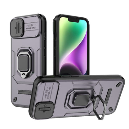 Sliding Camshield TPU + PC Shockproof Phone Case with Holder