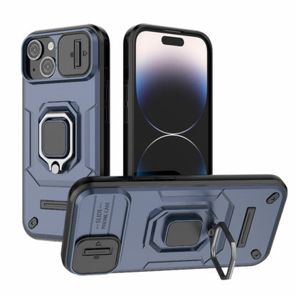 Sliding Camshield TPU + PC Shockproof Phone Case with Holder