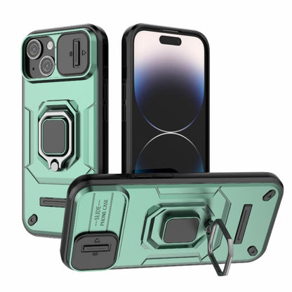 Sliding Camshield TPU + PC Shockproof Phone Case with Holder