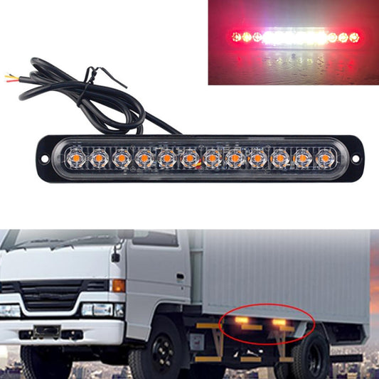 DC12V-24V / 36W Car Truck Emergency Strobe Flash Warning Light 12LEDs Long Ultra-thin Side Lights, DC12V-24V / 36W, DC12V-24V / 36W(Yellow + Red + Yellow)