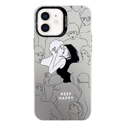Electroplated Silver Series PC Protective Phone Case, For iPhone 12, For iPhone 12 Pro Max