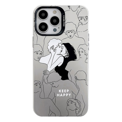 Electroplated Silver Series PC Protective Phone Case, For iPhone 13 Pro, For iPhone 13