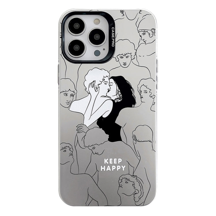 Electroplated Silver Series PC Protective Phone Case, For iPhone 15 Pro Max, For iPhone 15 Pro
