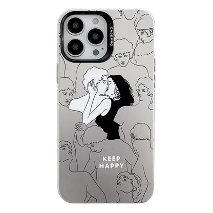Electroplated Silver Series PC Protective Phone Case, For iPhone 15 Pro Max, For iPhone 15 Pro