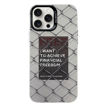 Electroplated Silver Series PC Protective Phone Case, For iPhone 16 Pro Max, For iPhone 16 Pro