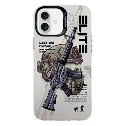 Electroplated Silver Series PC Protective Phone Case, For iPhone 16 Plus, For iPhone 16