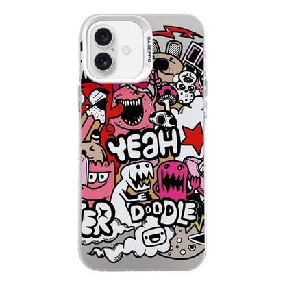 Electroplated Silver Series PC Protective Phone Case, For iPhone 16 Plus, For iPhone 16
