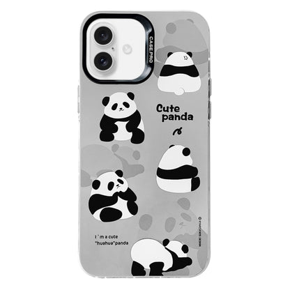 Electroplated Silver Series PC Protective Phone Case, For iPhone 16 Plus, For iPhone 16