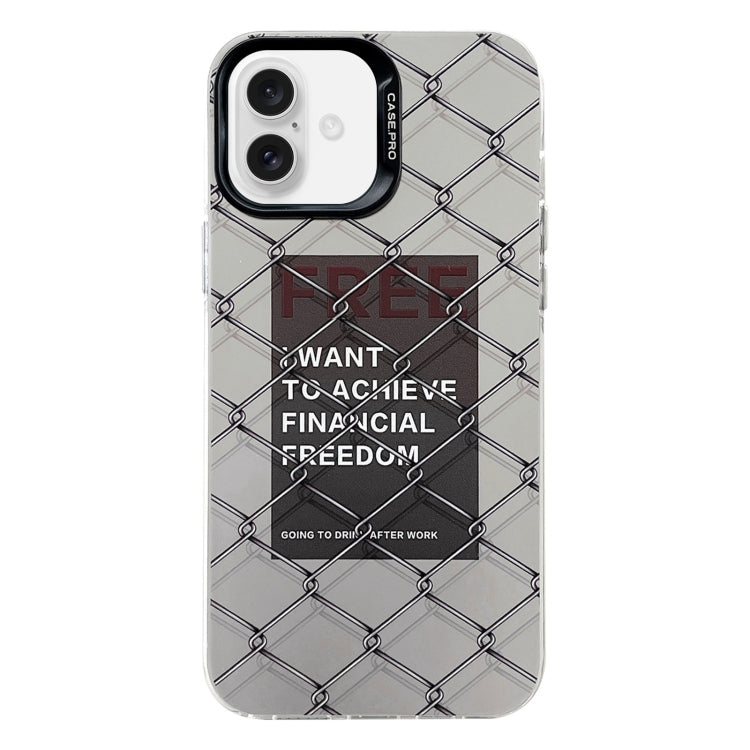 Electroplated Silver Series PC Protective Phone Case, For iPhone 16 Plus, For iPhone 16