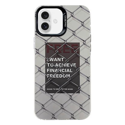 Electroplated Silver Series PC Protective Phone Case, For iPhone 16 Plus, For iPhone 16