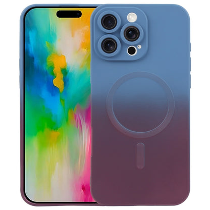 جراب هاتف سائل من مادة TPU السيليكونية المتدرجة MagSafe، مناسب لأجهزة iPhone 16e وiPhone 16 Pro Max وiPhone 16 Pro وiPhone 16 Plus