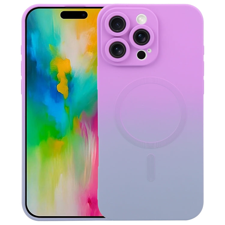 جراب هاتف سائل من مادة TPU السيليكونية المتدرجة MagSafe، مناسب لأجهزة iPhone 16e وiPhone 16 Pro Max وiPhone 16 Pro وiPhone 16 Plus