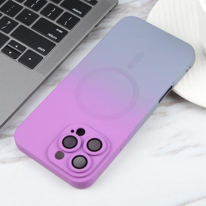 جراب هاتف سائل من مادة TPU السيليكونية المتدرجة MagSafe، مناسب لأجهزة iPhone 16e وiPhone 16 Pro Max وiPhone 16 Pro وiPhone 16 Plus