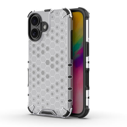 جراب هاتف مضاد للصدمات بتصميم قرص العسل، مناسب لأجهزة iPhone 16e وiPhone 16 Pro Max وiPhone 16 Pro وiPhone 16 Plus وiPhone 16 وiPhone 15 Pro Max وiPhone 15 Pro وiPhone 15