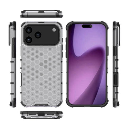 جراب هاتف مضاد للصدمات بتصميم قرص العسل، مناسب لأجهزة iPhone 16e وiPhone 16 Pro Max وiPhone 16 Pro وiPhone 16 Plus وiPhone 16 وiPhone 15 Pro Max وiPhone 15 Pro وiPhone 15