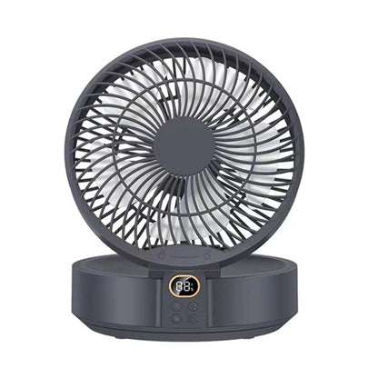 WSK302 4000mAh Swivel Head Wall Mounted Fan with Night Light