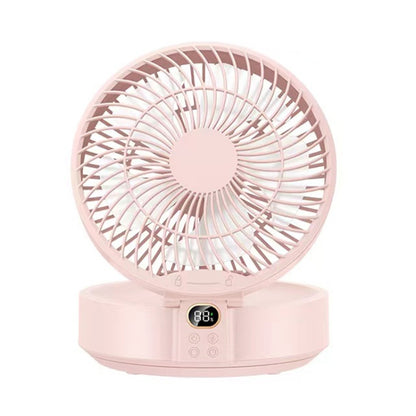 WSK302 4000mAh Swivel Head Wall Mounted Fan with Night Light