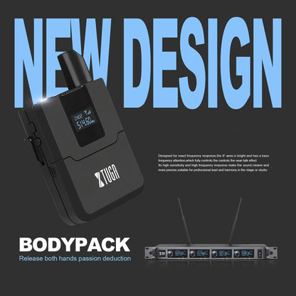 XTUGA A140-H Wireless Microphone System 4 Channel UHF Handheld Microphone