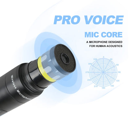 XTUGA A140-H Wireless Microphone System 4 Channel UHF Handheld Microphone