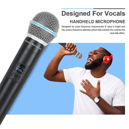 XTUGA A140-H Wireless Microphone System 4 Channel UHF Handheld Microphone