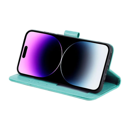 جراب هاتف جلدي منقوش بزهرة الطوطم، مناسب لأجهزة iPhone 16 Pro Max وiPhone 16 Pro وiPhone 16 Plus