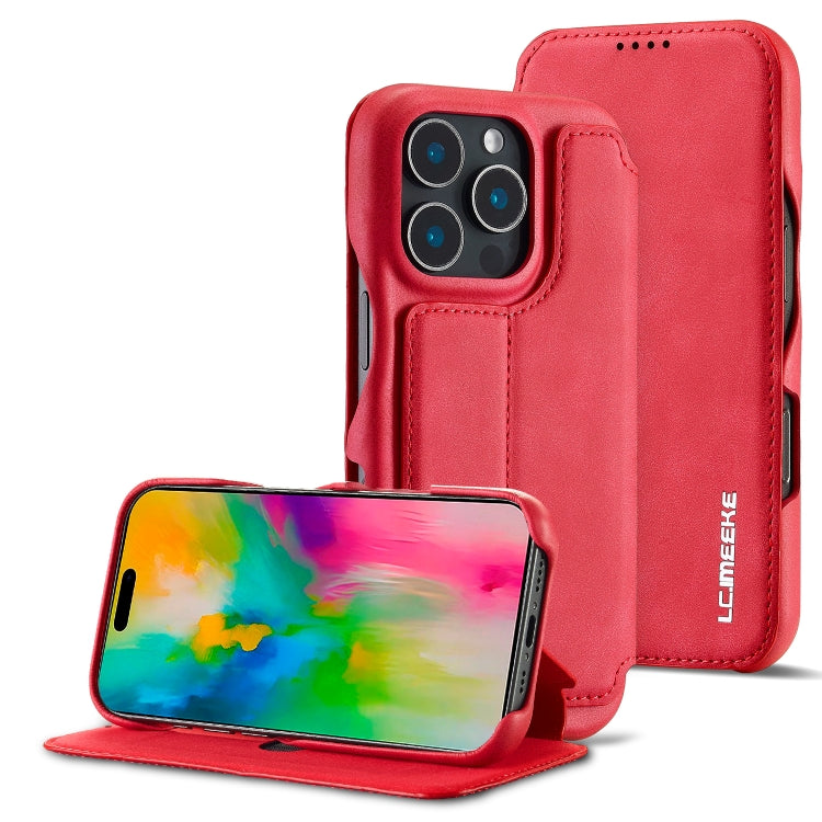 LC.IMEEKE Hon Ancient Series Flip Leather Phone Case, For iPhone 15 Pro, For iPhone 15 Plus, For iPhone 15