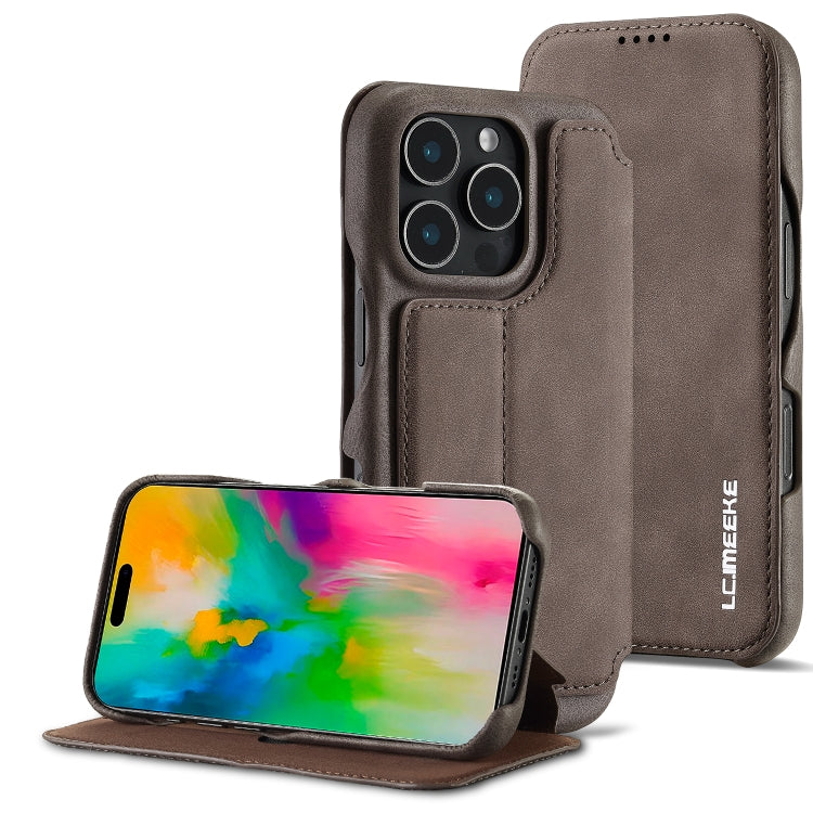 LC.IMEEKE Hon Ancient Series Flip Leather Phone Case, For iPhone 15 Pro, For iPhone 15 Plus, For iPhone 15