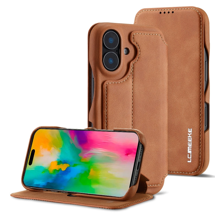 LC.IMEEKE Hon Ancient Series Flip Leather Phone Case, For iPhone 15 Pro, For iPhone 15 Plus, For iPhone 15