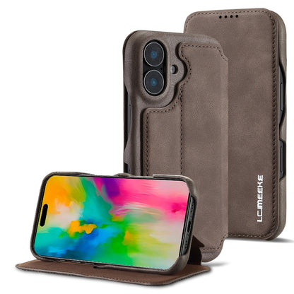 LC.IMEEKE Hon Ancient Series Flip Leather Phone Case, For iPhone 15 Pro, For iPhone 15 Plus, For iPhone 15