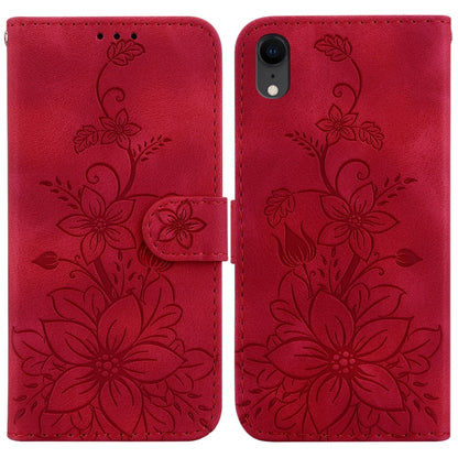 Lily Embossed Leather Phone Case