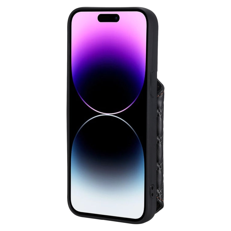 جراب هاتف بنمط شبكي مع حبل، مناسب لأجهزة iPhone 13 Pro وiPhone 13 وiPhone 12 / 12 Pro وiPhone 12 Pro Max وiPhone 11 وiPhone XR وiPhone 8 Plus / 7 Plus