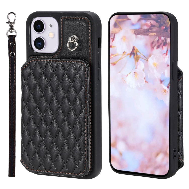 جراب هاتف بنمط شبكي مع حبل، مناسب لأجهزة iPhone 13 Pro وiPhone 13 وiPhone 12 / 12 Pro وiPhone 12 Pro Max وiPhone 11 وiPhone XR وiPhone 8 Plus / 7 Plus