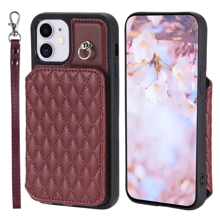 جراب هاتف بنمط شبكي مع حبل، مناسب لأجهزة iPhone 13 Pro وiPhone 13 وiPhone 12 / 12 Pro وiPhone 12 Pro Max وiPhone 11 وiPhone XR وiPhone 8 Plus / 7 Plus