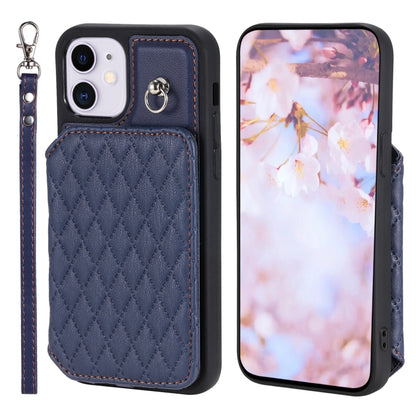 جراب هاتف بنمط شبكي مع حبل، مناسب لأجهزة iPhone 13 Pro وiPhone 13 وiPhone 12 / 12 Pro وiPhone 12 Pro Max وiPhone 11 وiPhone XR وiPhone 8 Plus / 7 Plus
