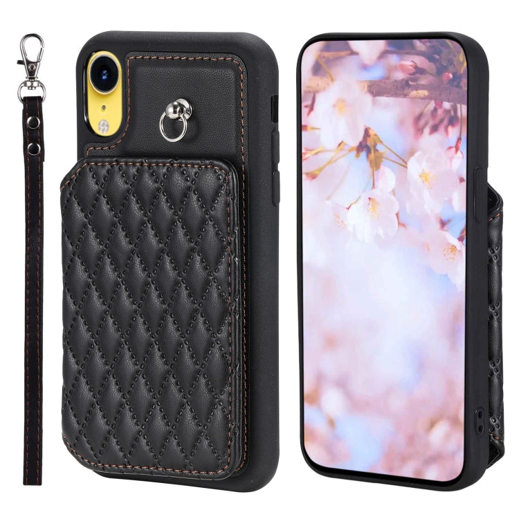 جراب هاتف بنمط شبكي مع حبل، مناسب لأجهزة iPhone 13 Pro وiPhone 13 وiPhone 12 / 12 Pro وiPhone 12 Pro Max وiPhone 11 وiPhone XR وiPhone 8 Plus / 7 Plus