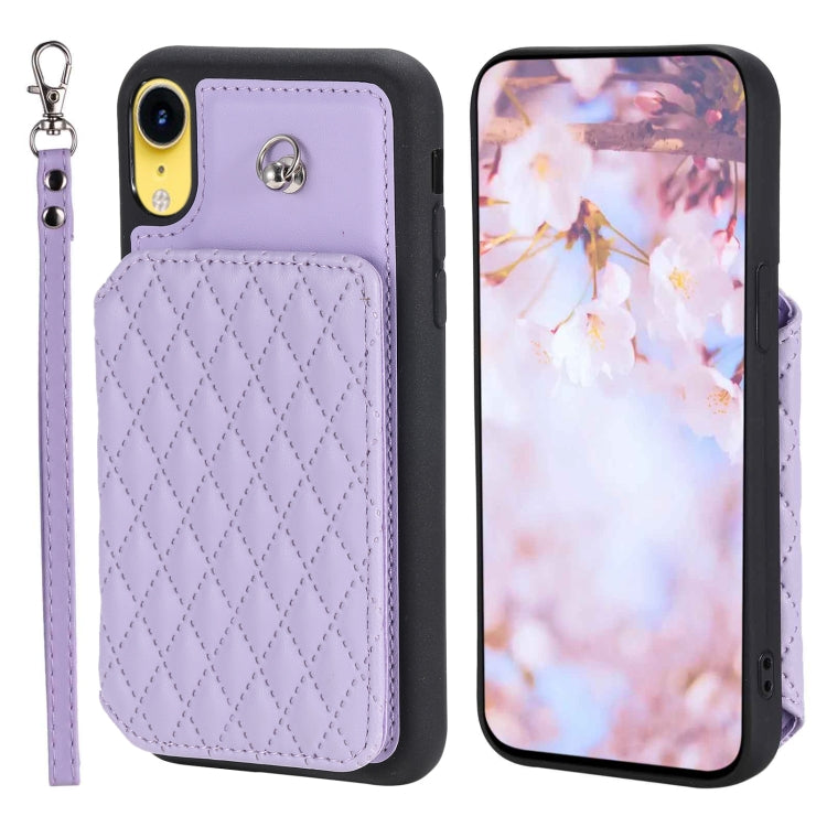 جراب هاتف بنمط شبكي مع حبل، مناسب لأجهزة iPhone 13 Pro وiPhone 13 وiPhone 12 / 12 Pro وiPhone 12 Pro Max وiPhone 11 وiPhone XR وiPhone 8 Plus / 7 Plus