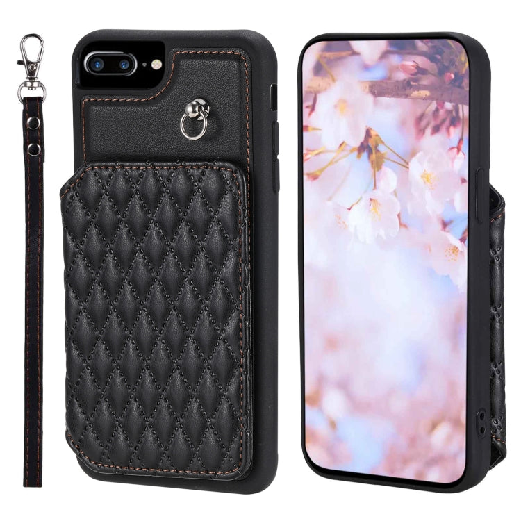 جراب هاتف بنمط شبكي مع حبل، مناسب لأجهزة iPhone 13 Pro وiPhone 13 وiPhone 12 / 12 Pro وiPhone 12 Pro Max وiPhone 11 وiPhone XR وiPhone 8 Plus / 7 Plus