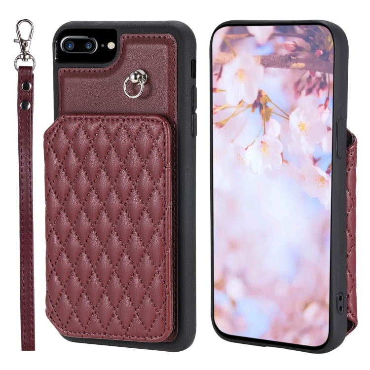 جراب هاتف بنمط شبكي مع حبل، مناسب لأجهزة iPhone 13 Pro وiPhone 13 وiPhone 12 / 12 Pro وiPhone 12 Pro Max وiPhone 11 وiPhone XR وiPhone 8 Plus / 7 Plus