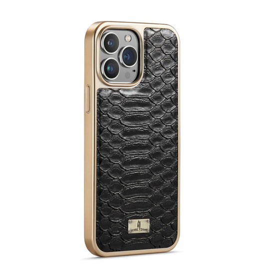 Fierre Shann Python Texture Electroplating PU Phone Case