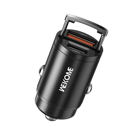 WK WP-C48 Mini Invisible Pull Ring 30W USB + USB-C / Type-C Car Charger, WP-C48