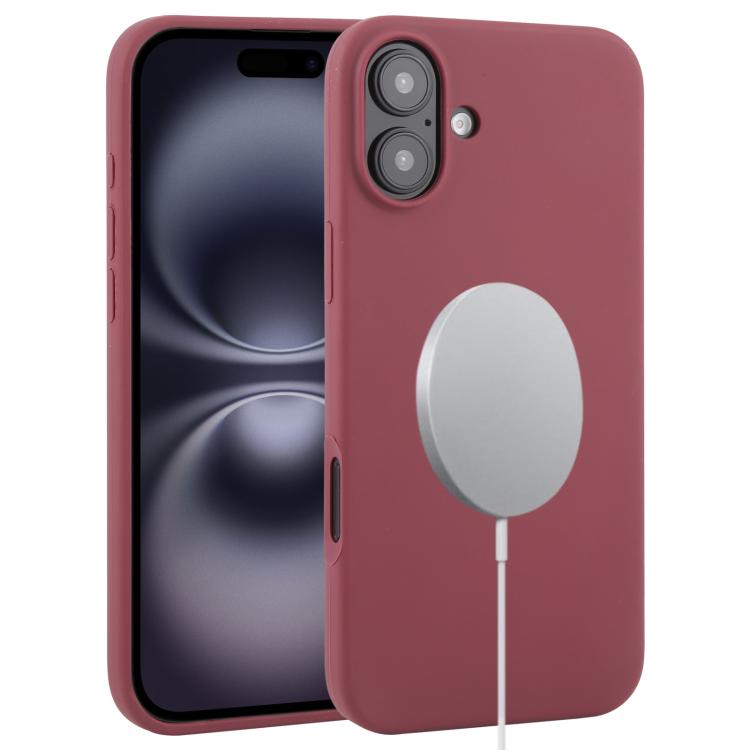 Liquid Silicone Full Coverage MagSafe Phone Case, For iPhone 16 Plus, For iPhone 16