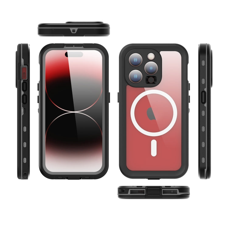 جراب هاتف ريد بيبر ماج سيف مقاوم للماء IP68، مناسب لأجهزة آيفون 15 برو ماكس، آيفون 15 برو، آيفون 15 بلس، آيفون 15