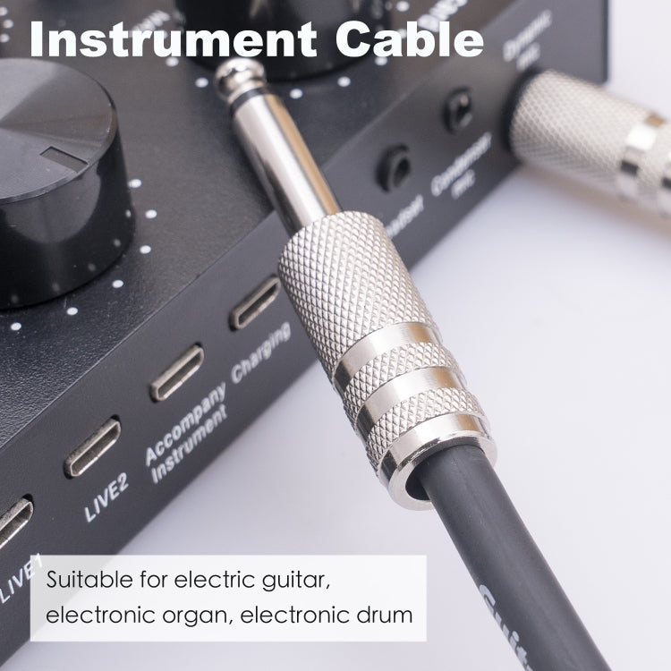 3045GR Mono 6.35mm Plug Male to Male Electric Guitar Audio Cable