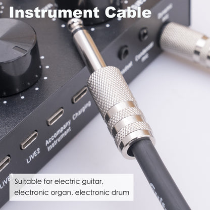 3045GR Mono 6.35mm Plug Male to Male Electric Guitar Audio Cable