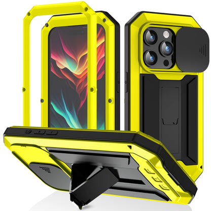 جراب هاتف R-JUST بحامل كاميرا منزلقة IP54 Life مقاوم للماء، مناسب لأجهزة iPhone 16e وiPhone 16 Pro Max وiPhone 16 Pro وiPhone 16 Plus وiPhone 16 وiPhone 15 Pro Max وiPhone 15 Pro وiPhone 15 Plus وiPhone 15