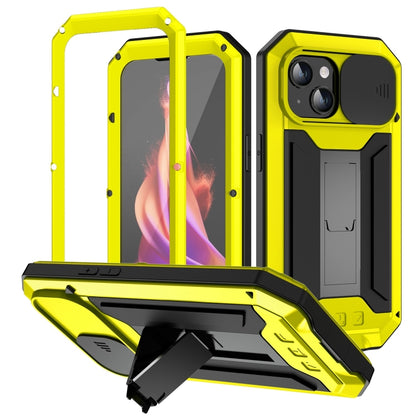 جراب هاتف R-JUST بحامل كاميرا منزلقة IP54 Life مقاوم للماء، مناسب لأجهزة iPhone 16e وiPhone 16 Pro Max وiPhone 16 Pro وiPhone 16 Plus وiPhone 16 وiPhone 15 Pro Max وiPhone 15 Pro وiPhone 15 Plus وiPhone 15