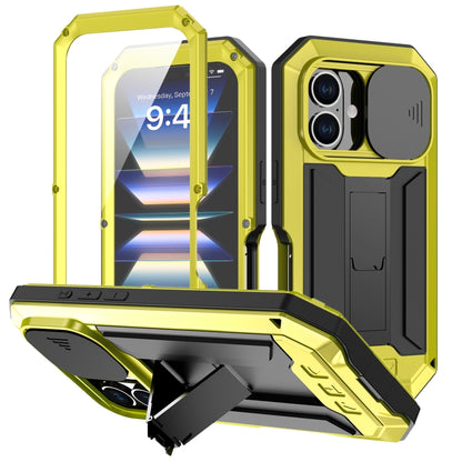 جراب هاتف R-JUST بحامل كاميرا منزلقة IP54 Life مقاوم للماء، مناسب لأجهزة iPhone 16e وiPhone 16 Pro Max وiPhone 16 Pro وiPhone 16 Plus وiPhone 16 وiPhone 15 Pro Max وiPhone 15 Pro وiPhone 15 Plus وiPhone 15