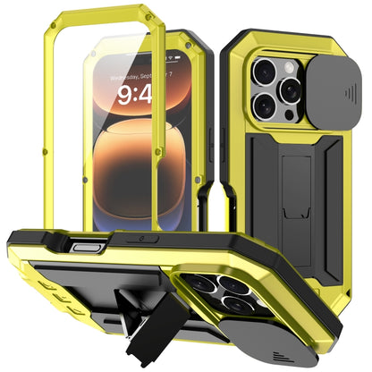 جراب هاتف R-JUST بحامل كاميرا منزلقة IP54 Life مقاوم للماء، مناسب لأجهزة iPhone 16e وiPhone 16 Pro Max وiPhone 16 Pro وiPhone 16 Plus وiPhone 16 وiPhone 15 Pro Max وiPhone 15 Pro وiPhone 15 Plus وiPhone 15